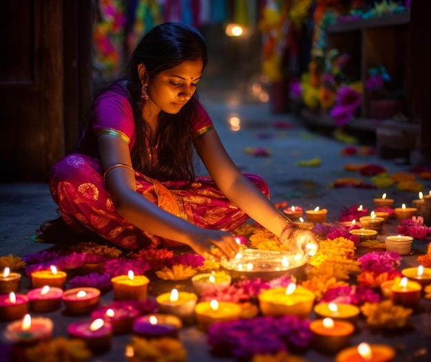 Los colores vibrantes de Diwali