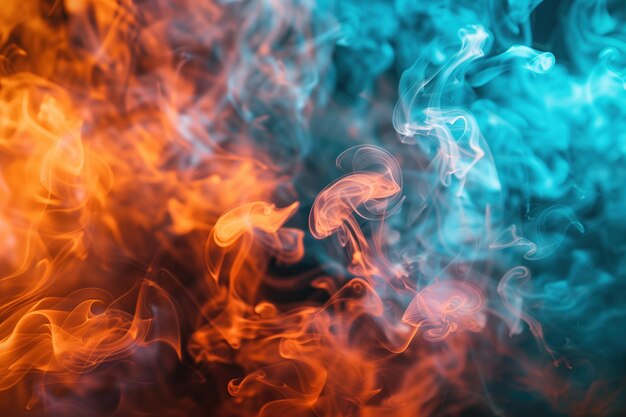 Colorful Smoke Studio Shot Inteligência Artificial Gerativa