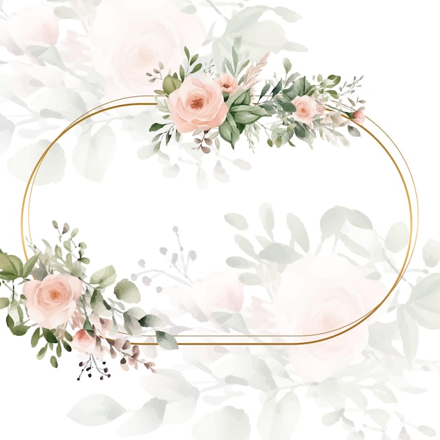 colorida colorida floral floral hermosa y elegante floral plantilla de tarjeta de invitación de boda