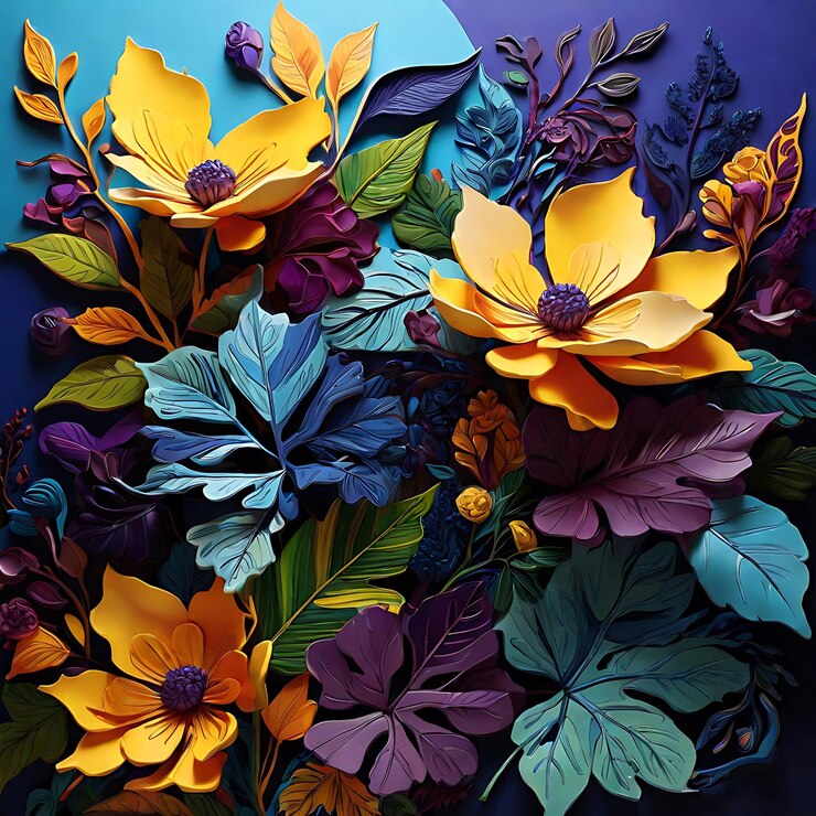 una colorida exhibición de flores con la palabra "primavera" en la parte inferior