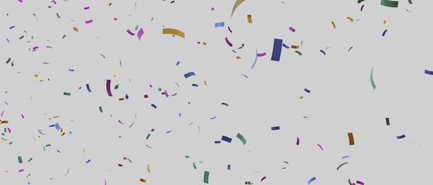 Una colorida explosión de confeti está cayendo del cielo.