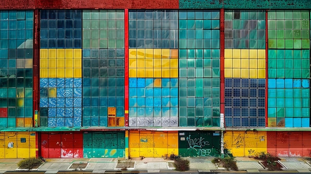 Foto la colorida fachada de un antiguo edificio en lisboa, portugal europa