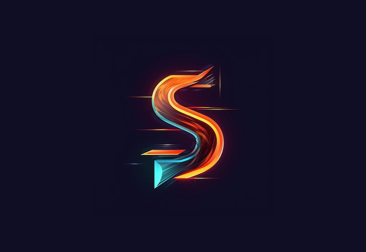 Foto una colorida ilustración abstracta de la letra s
