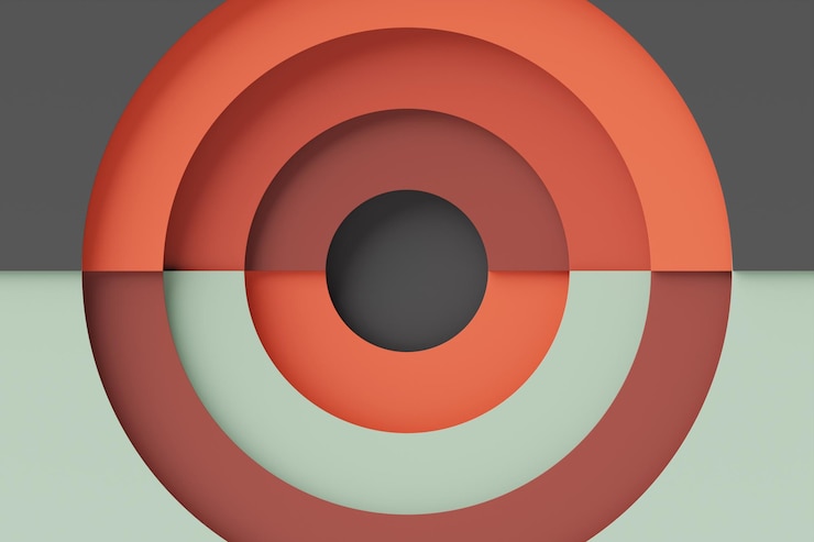 Foto una colorida ilustración circular para fondos de pantalla o pancartas ilustración 3d