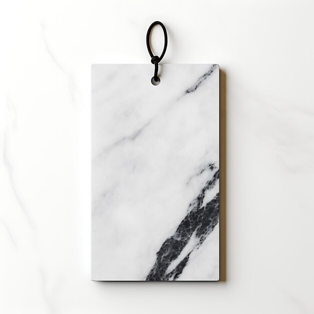 Colorida Minimalista Hang Tag Forma rectangular Negro y blanco brillante Colección creativa de etiquetas Hang