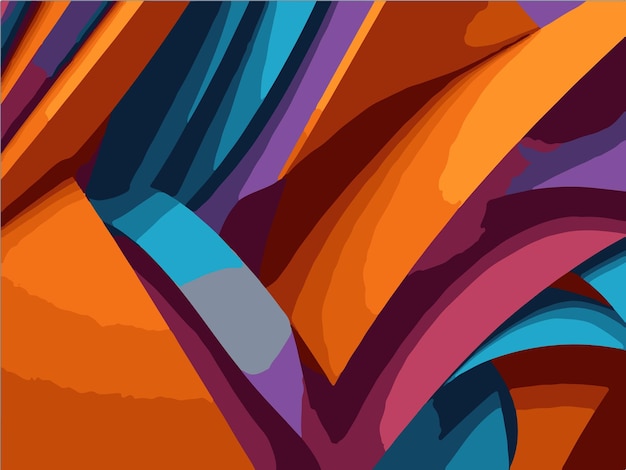 una colorida pintura abstracta de un fondo de color arcoíris.