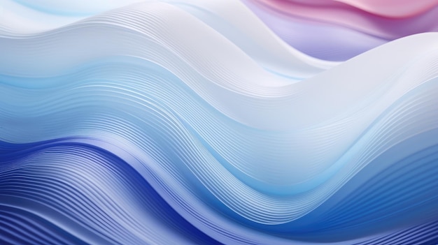 una colorida serie de ondas creadas por el artista.