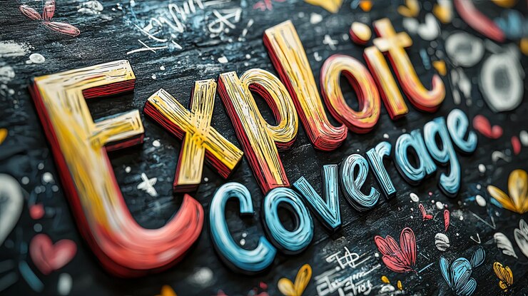 Foto coloridas letras de cobertura de explotación con diseño artístico creativo