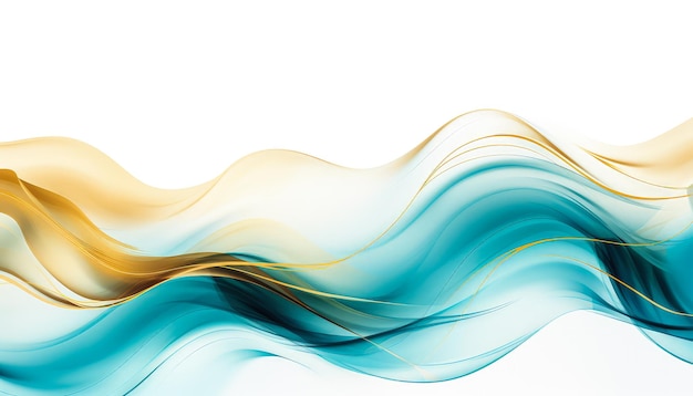 Coloridas sinfonías fluidas ilustraciones de salpicaduras de agua ondas abstractas y fondos vibrantes en blanco