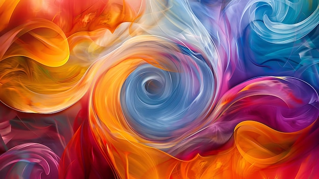 colorido abstracto futurista onda de humo imagen de fondo papel tapiz generativa de la IA