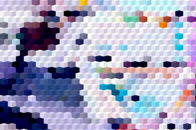 un colorido collage de pintura de colores y el azul es de la colección