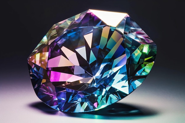 Un colorido cristal de diamante raro