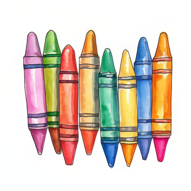 Un colorido dibujo de crayones