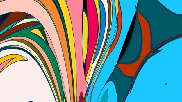 Colorido fluido abstracto patrón de fondo psicodélico para el verano