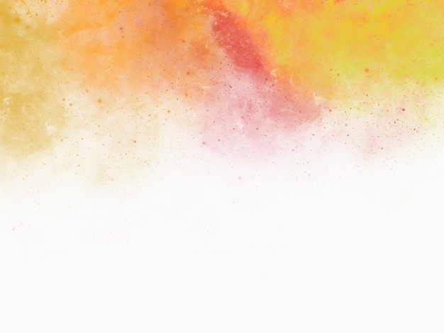 Colorido fondo de acuarela de cielo de puesta de sol abstracto con nubes hinchadas en colores brillantes del arco iris