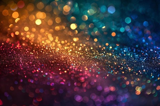 Colorido fondo de bokeh brillante para diseños festivos