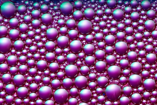 Foto un colorido fondo de burbujas.