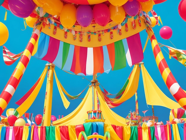 el colorido fondo del carnaval