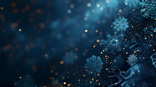 El colorido fondo navideño en estilo digital futurista para su diseño generado por la IA