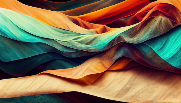 El colorido fondo orgánico de la vendimia