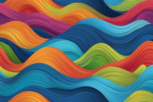 Colorido fundo de onda abstrata desenho sem costura trxtile.