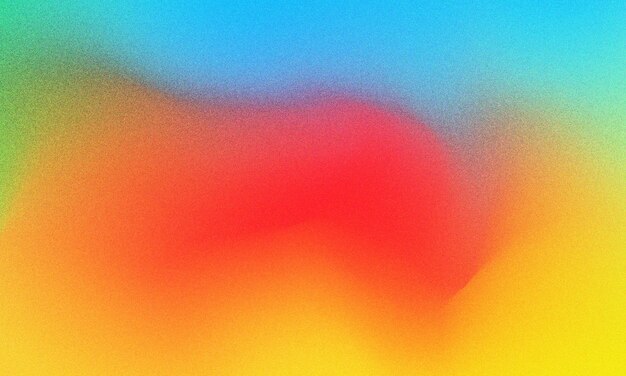Colorido Grainy Blur Abstract Background Gradiente vívido com transições texturizadas suaves