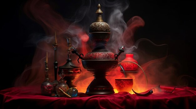 El colorido Hookah Sheesha