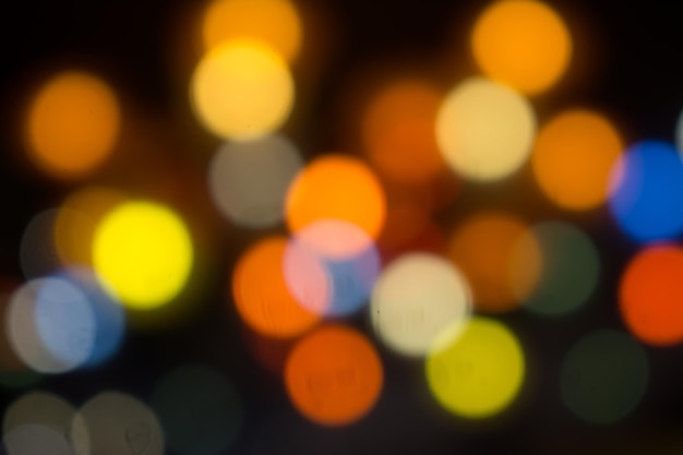 Colorido de la iluminación de fondo bokeh