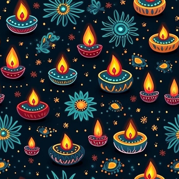 Un colorido juego de velas con las palabras "feliz cumpleaños" en el fondo azul oscuro.