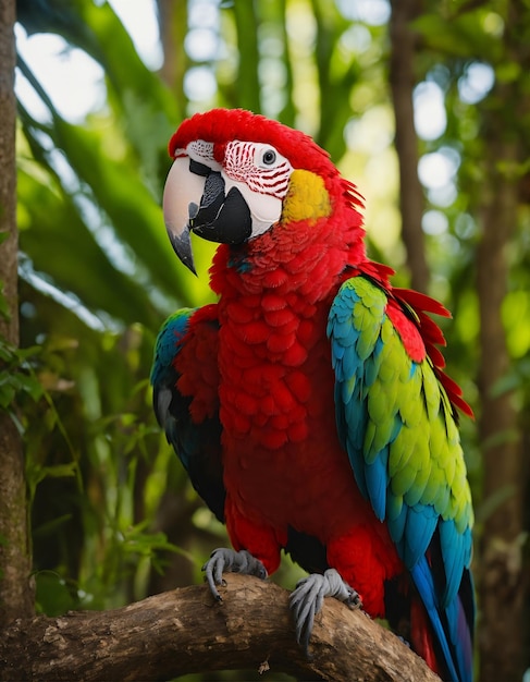 el colorido loro arau