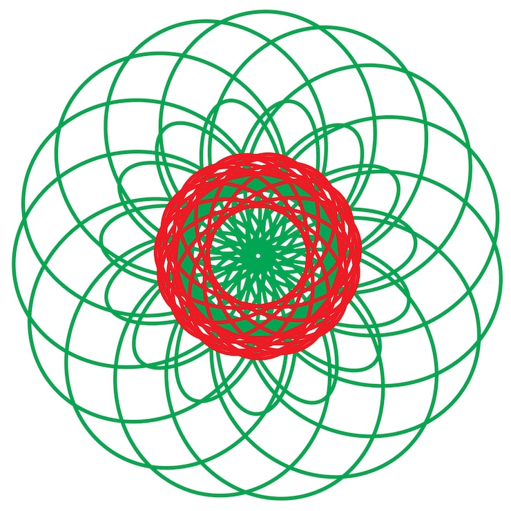 Foto colorido mandala dibujado a mano ornamento floral flor elemento aislado