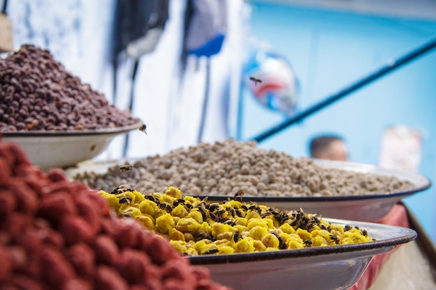 Foto colorido marrakech y sus ciudadanos