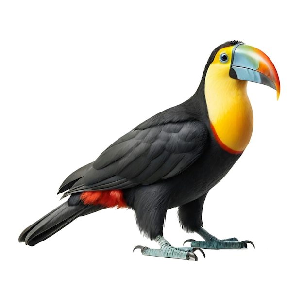 El colorido pájaro Toucan