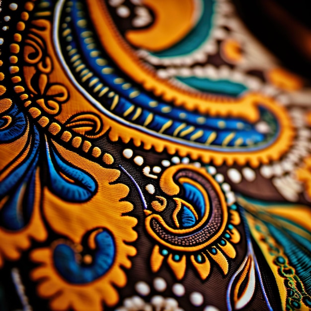 Un colorido patrón de batik malayo