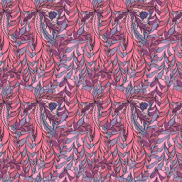 El colorido patrón sin costuras de la flor de Doodle