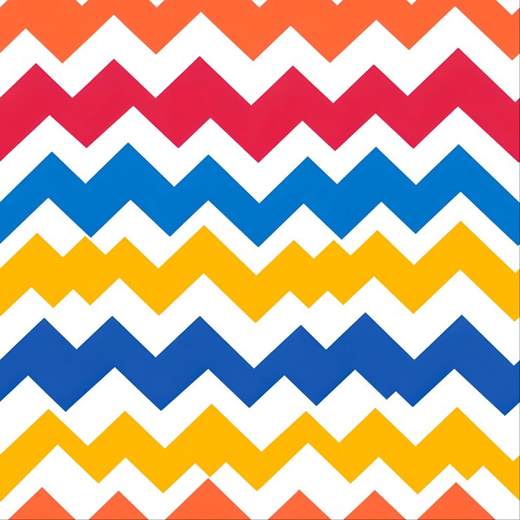 Foto el colorido patrón de zigzag para proyectos de diseño moderno