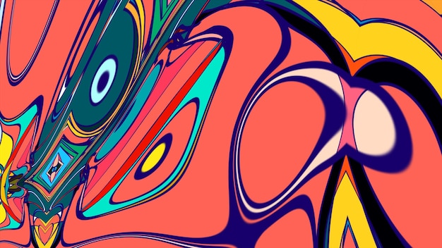 Colorido psicodélico abstracto fondo fluido para el festival de música