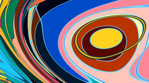 Colorido psicodélico abstracto fondo fluido para el festival de música