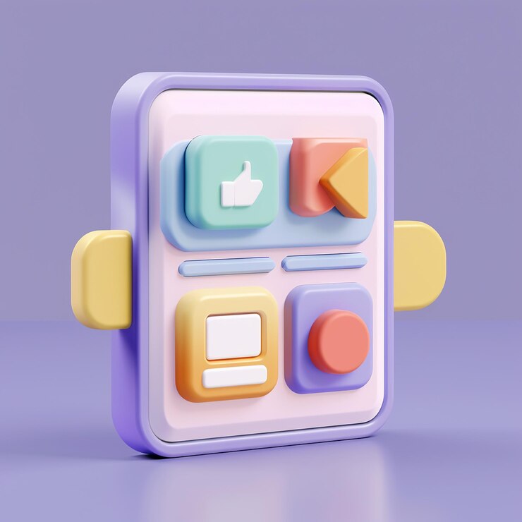 Foto un colorido teléfono de lego con la palabra k en él