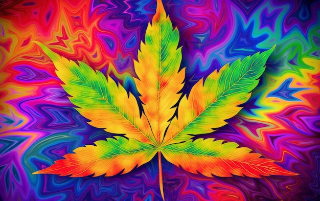 El colorido Trippy Marijuana deja el fondo