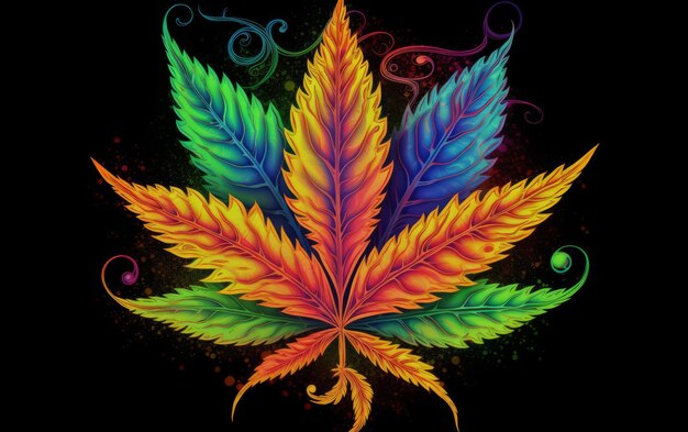 El colorido Trippy Marijuana deja el fondo