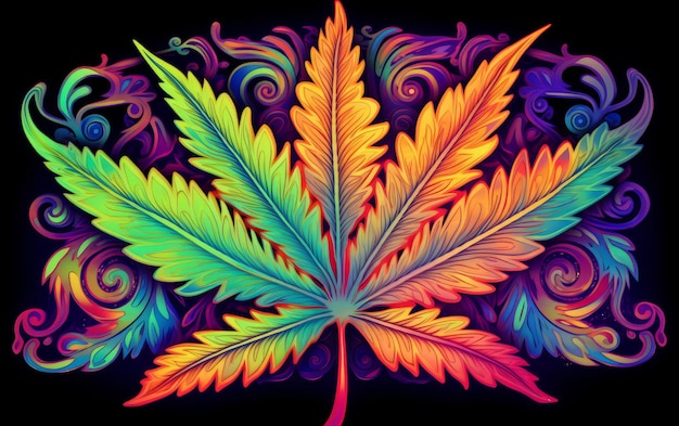 El colorido Trippy Marijuana deja el fondo