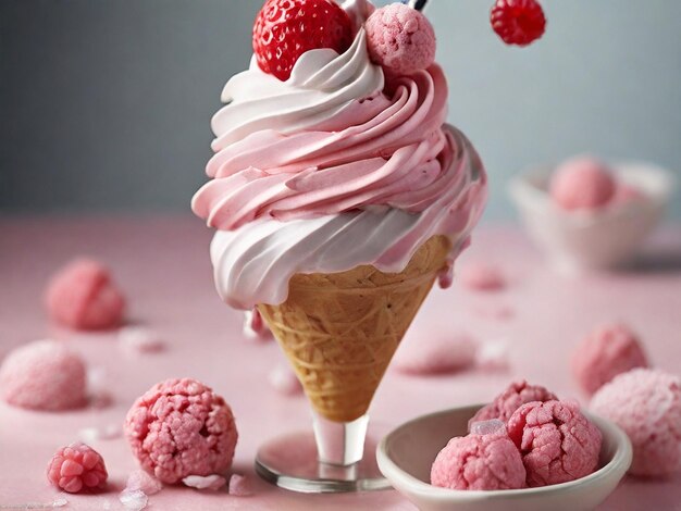 Foto los coloridos delicios del helado