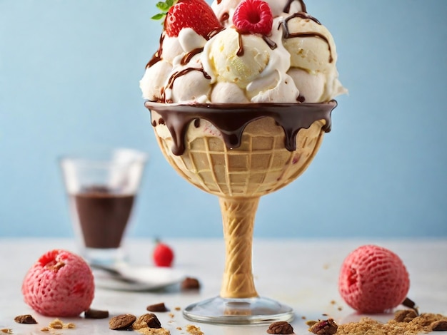 Foto los coloridos delicios del helado