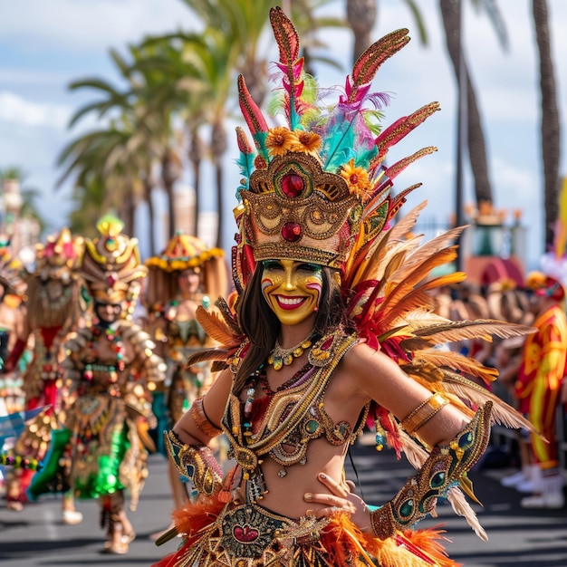 Los coloridos desfiles del carnaval en Tenerife