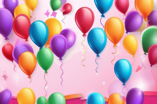 Los coloridos globos alegran las fiestas de cumpleaños