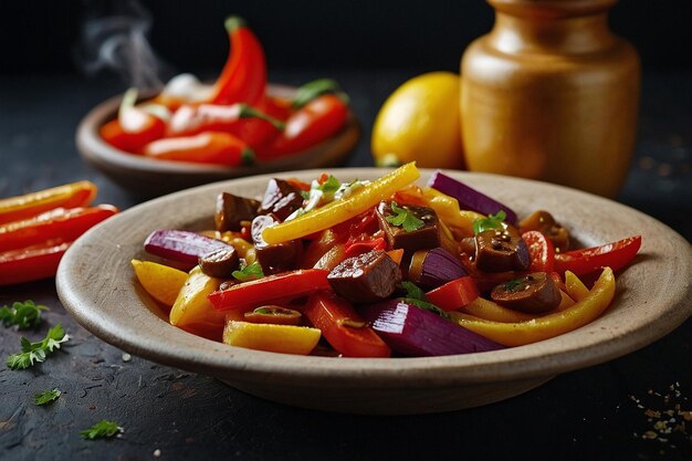 Los coloridos ingredientes del Lomo Saltado en exhibición