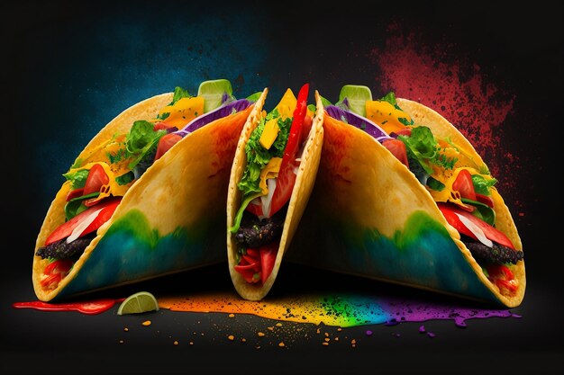 coloridos tacos generativos ai