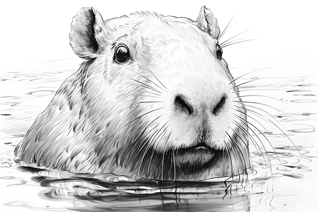 Capivara Desenho Para Colorir - Ultra Coloring Pages