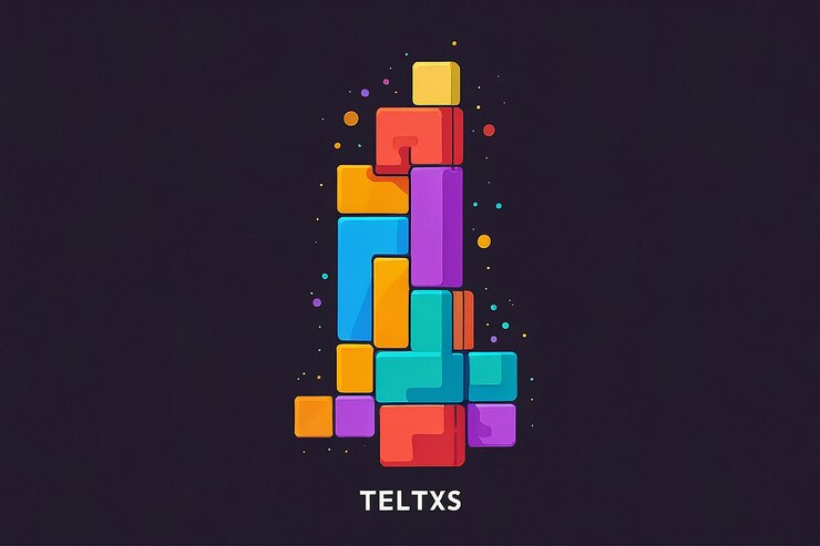 Foto coloroso juego de tetris ilustración vectorial plana un desafío clásico de rompecabezas retro